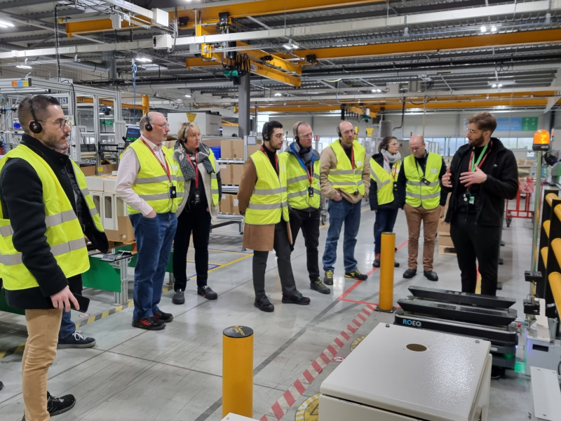 Visite de Schneider Electric et de Robotics Valley