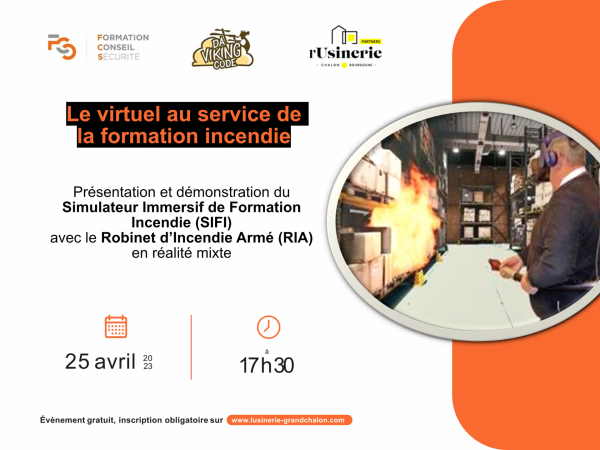 Démonstration du Simulateur Immersif de Formation Incendie (SIFI) avec un Robinet d'Incendie Armé (RIA) en réalité mixte