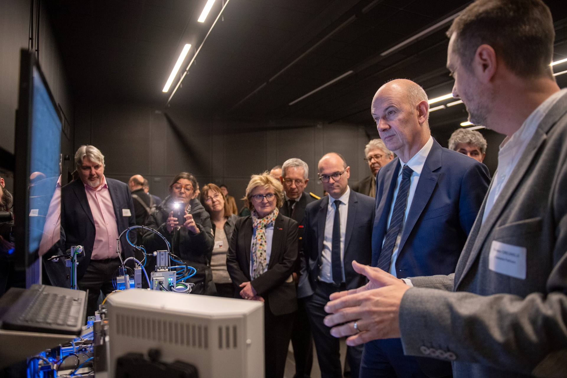 Le Ministre de l'industrie à l'Usinerie